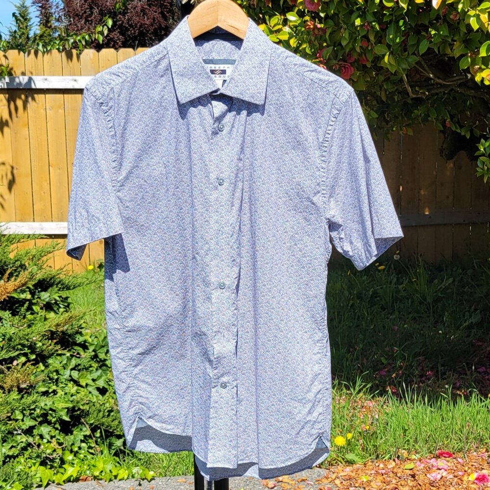 Joseph Abboud Grey Short Sleeve Shirt